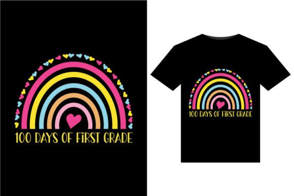 100 Days of First Grade T-Shirts Design