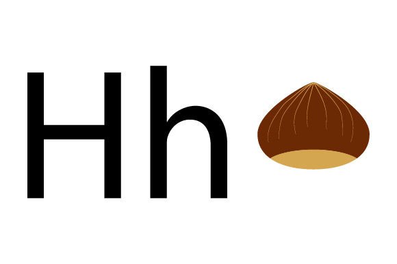 Alphabet Letter H: A Crafts-Focused Design Asset for School Amp Projects