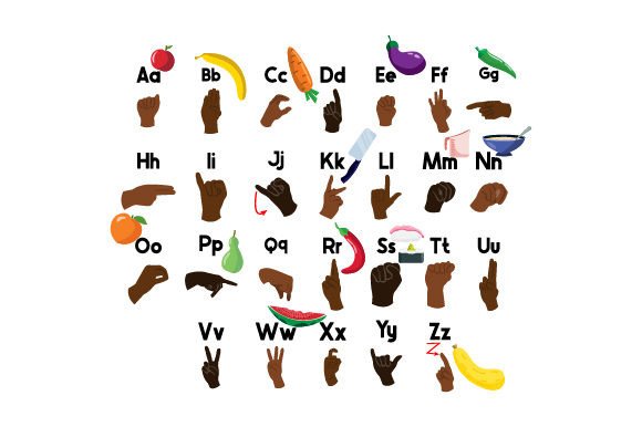 American Sign Language - Alphabet, School Crafts