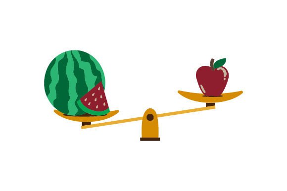 Balance Scale - Watermelon and Apple Crafts