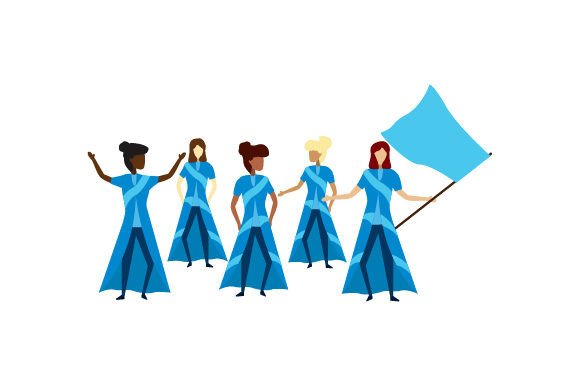 Color Guard Team - Posing Crafts for School Amp