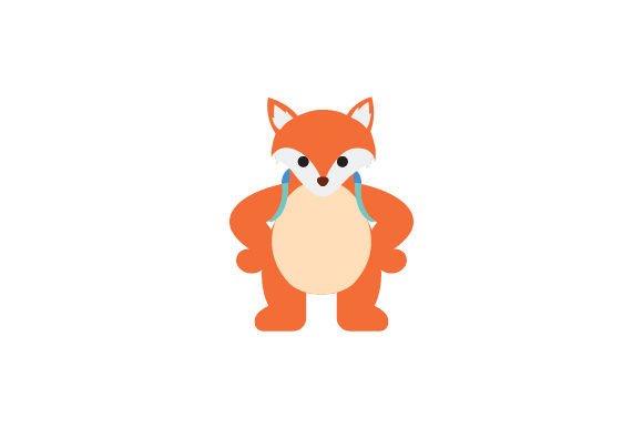 Cute Fox with Backpack: A Versatile Graphic Design Asset for School Amp Crafts