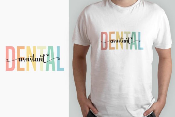 Dental Assistant Retro T-shirt Design
