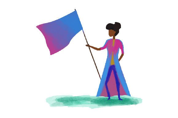 Female Color Guard, Watercolor Crafts
