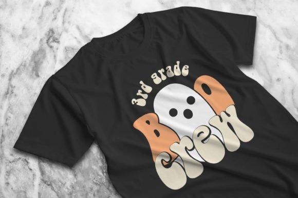 Funny Halloween 3rd Grade Boo Crew Shirt Graphics
