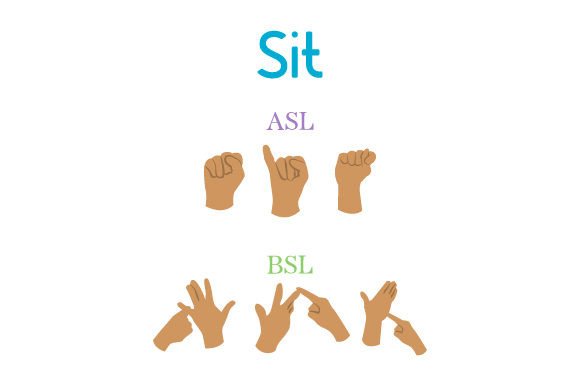 Sit - ASL & BSL Design for School Amp Crafts