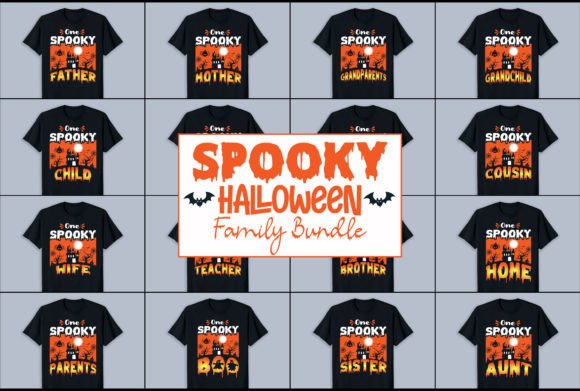 Spooky Halloween Design for Family Graphics