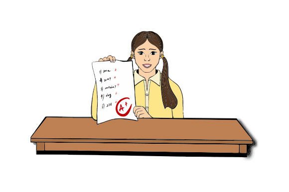 Teacher Grading Tests Crafts School Amp