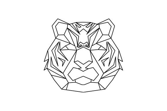 Tiger - Art School Geometric Crafts & Designs Amp